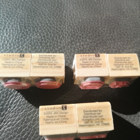 Lot Of 10, Vintage New Wood Rubber Stamps From Craftsmart & Studio g, 1" to 2.5" - Picture 7 of 10